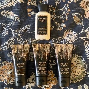 Bath & Body Works Into the Night Travel Body Cream (3) and Lotion (1)